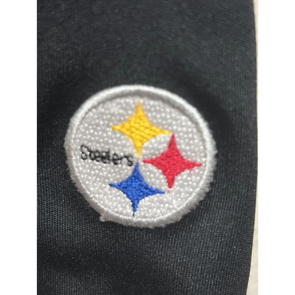 NFL Pittsburgh Steelers Black Long Sleeve Shirt with Embroidered Logos